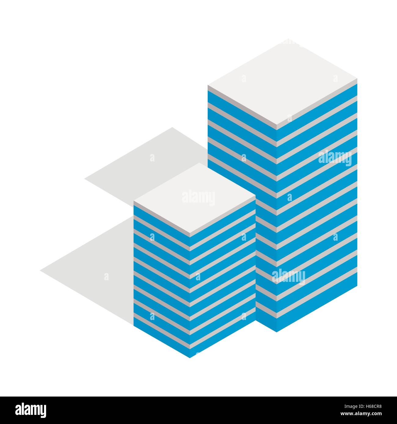 Building icon, isometric 3d style Stock Vector Image & Art - Alamy