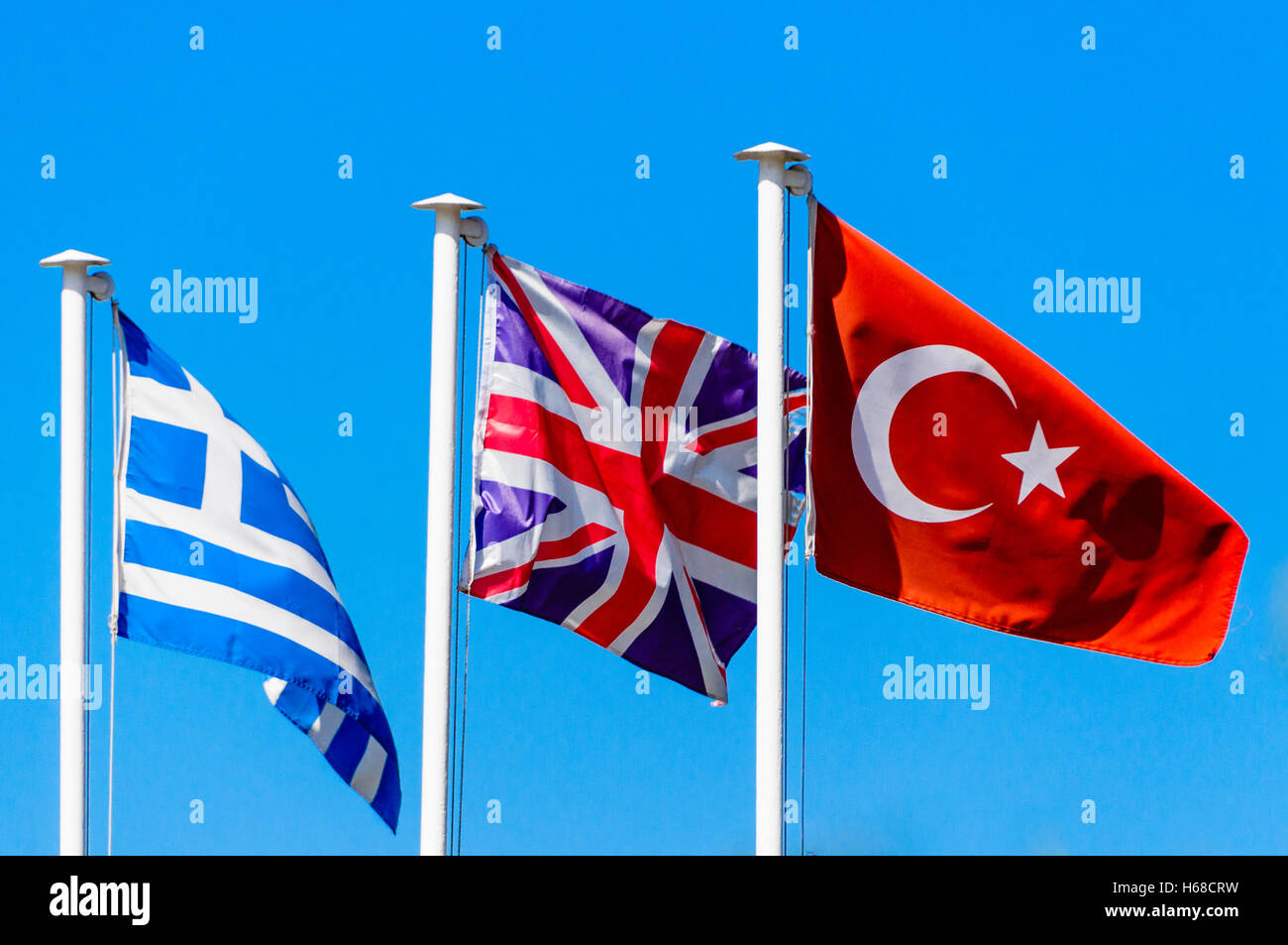 Uk great britain and turkey flags hires stock photography and images