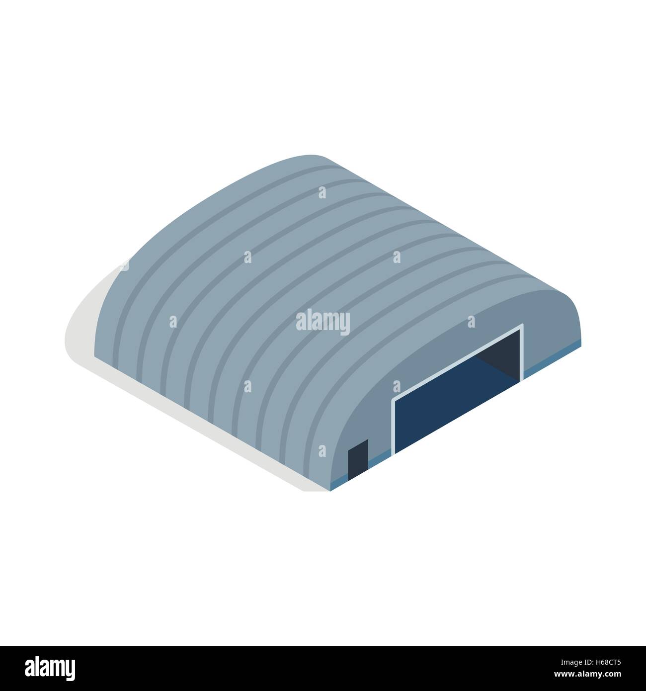 Hangar icon, isometric 3d style Stock Vector