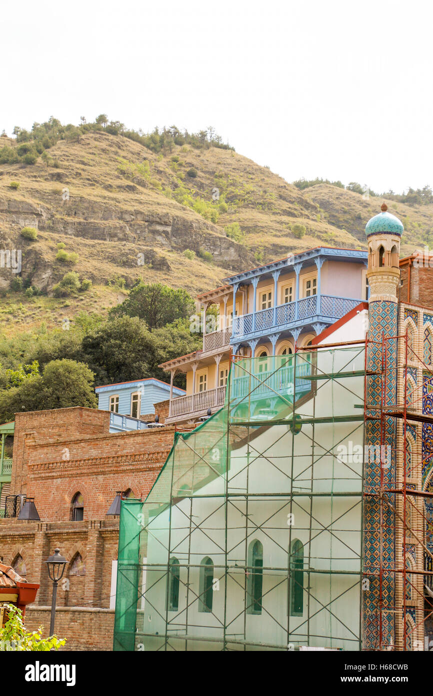 Tbilisi Old Town, the Historic district of the capital of Stock