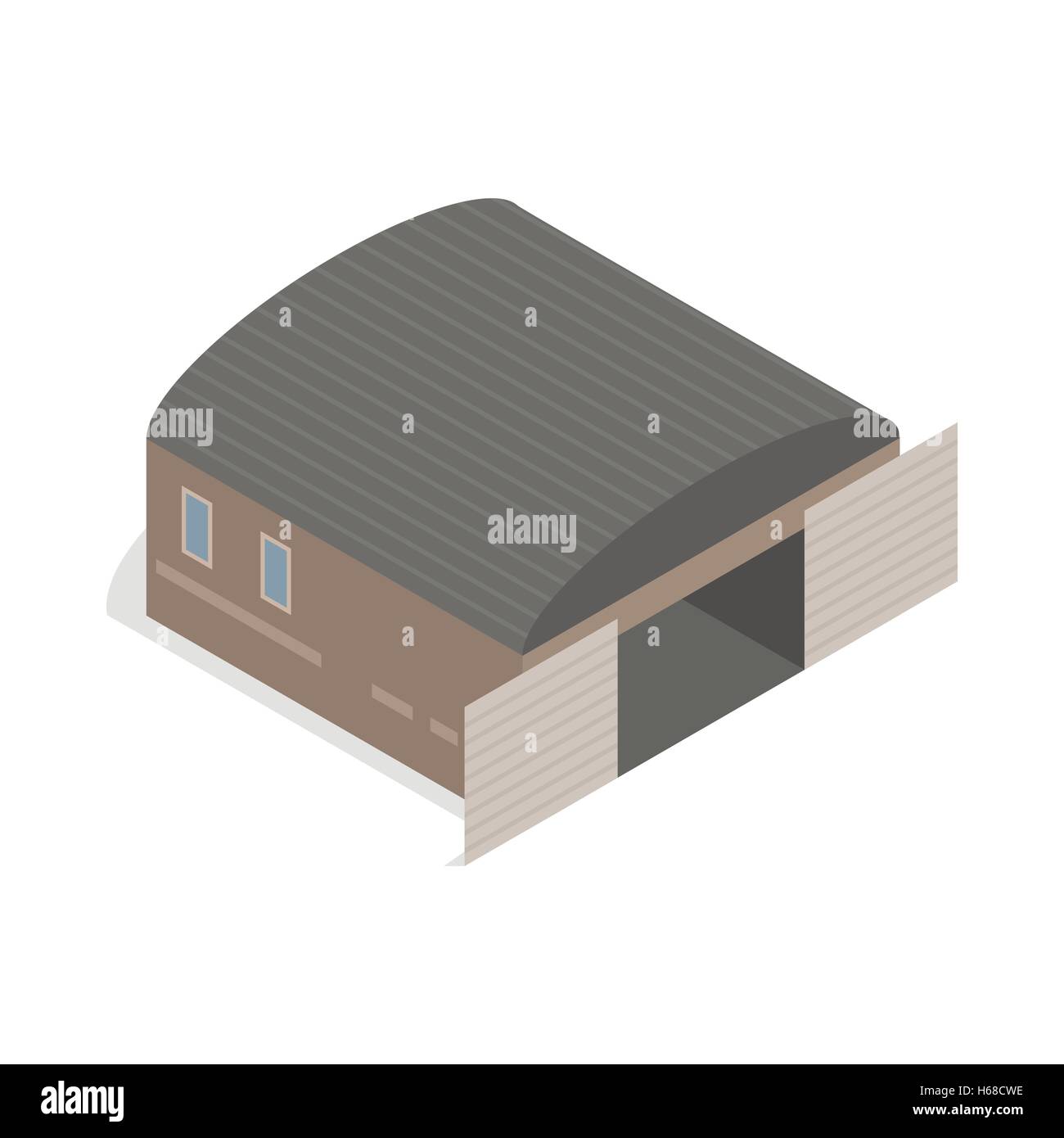 Hangar icon, isometric 3d style Stock Vector