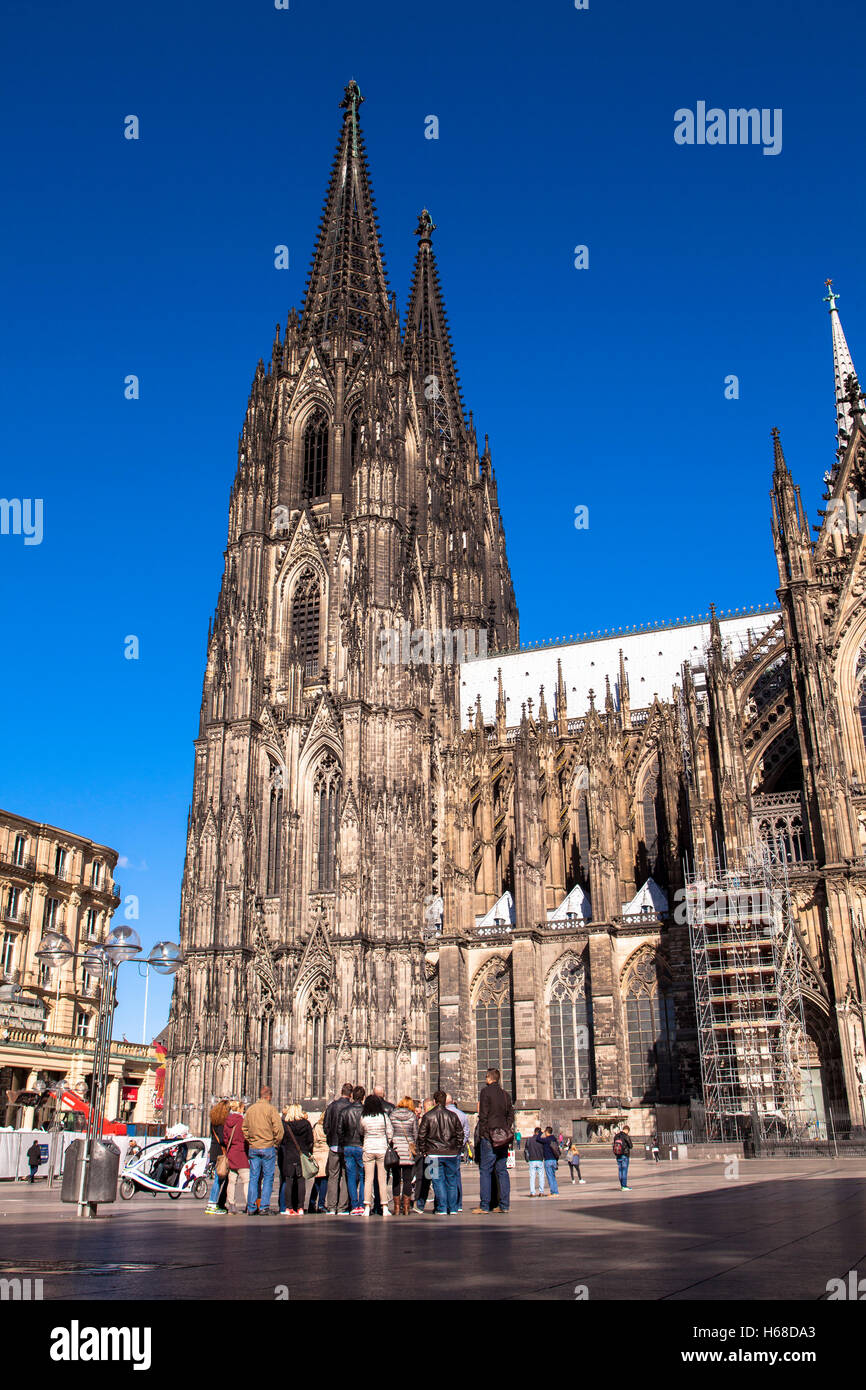 Europe, Germany, Cologne, the southern facade of the cathedral. Stock Photo