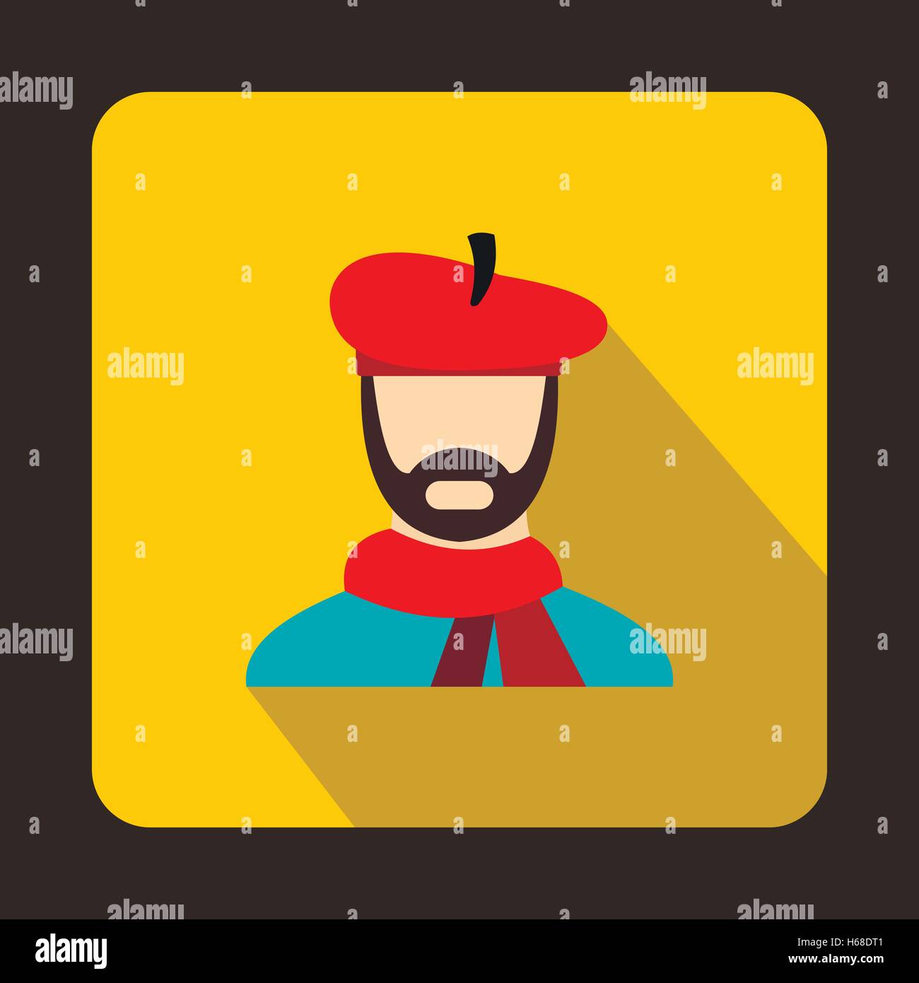 Artist icon in flat style Stock Vector Image & Art - Alamy