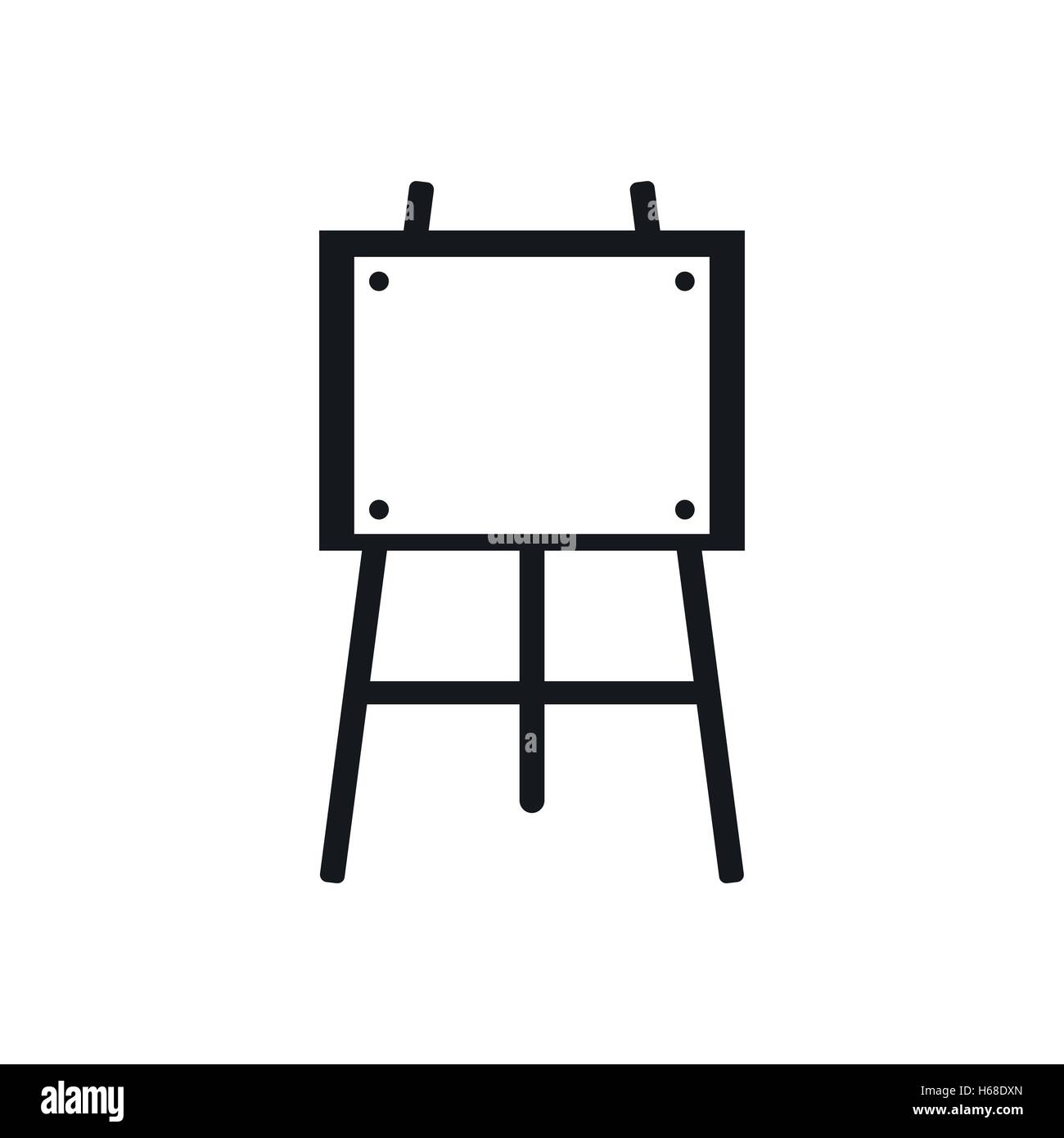 Wooden easel icon, simple style Stock Vector Image & Art - Alamy