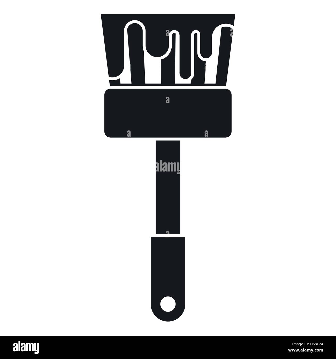 Paint brush icon, simple style Stock Vector Image & Art - Alamy
