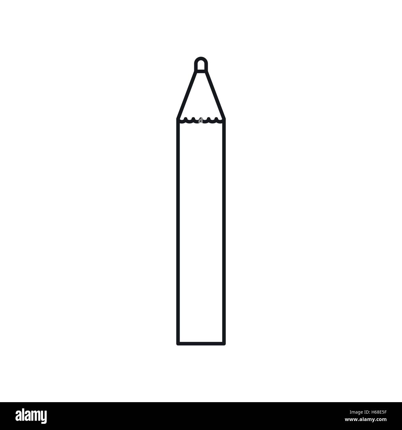 Black pencil case stationery icon Black and White Stock Photos & Images ...