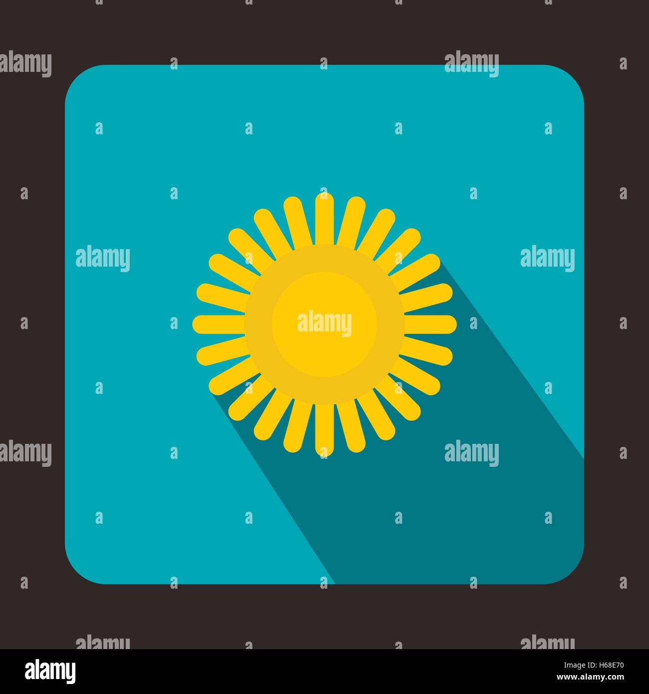 Sun icon in flat style Stock Vector Image & Art - Alamy