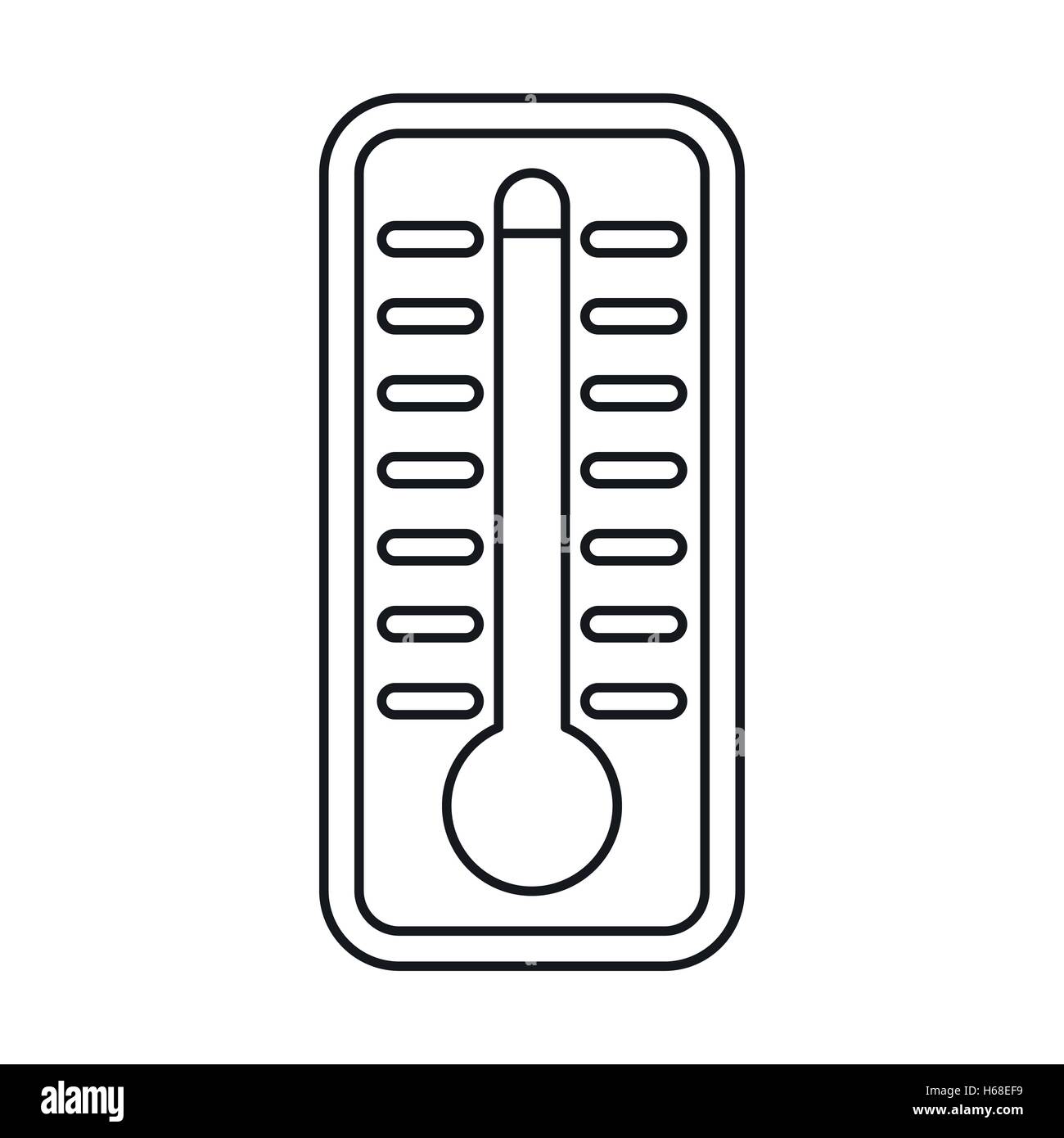Thermometer indicates high temperature icon Stock Vector Image & Art ...