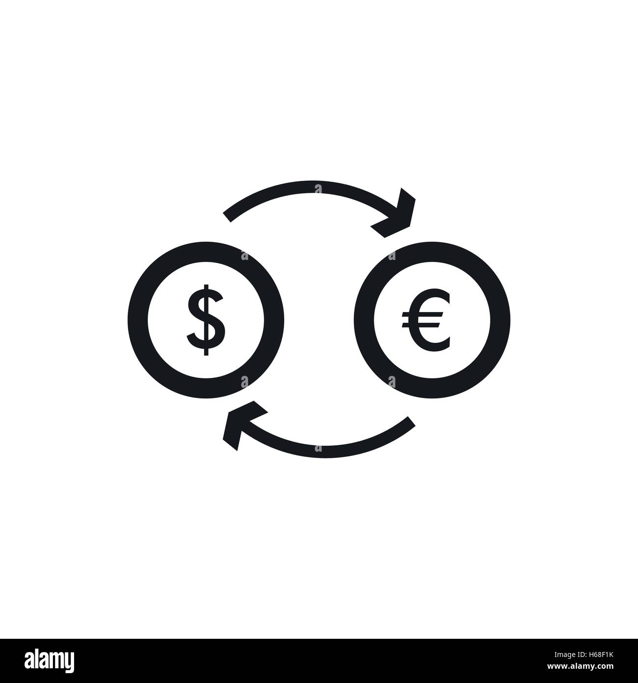 Euro dollar euro exchange icon, simple style Stock Vector Image & Art ...