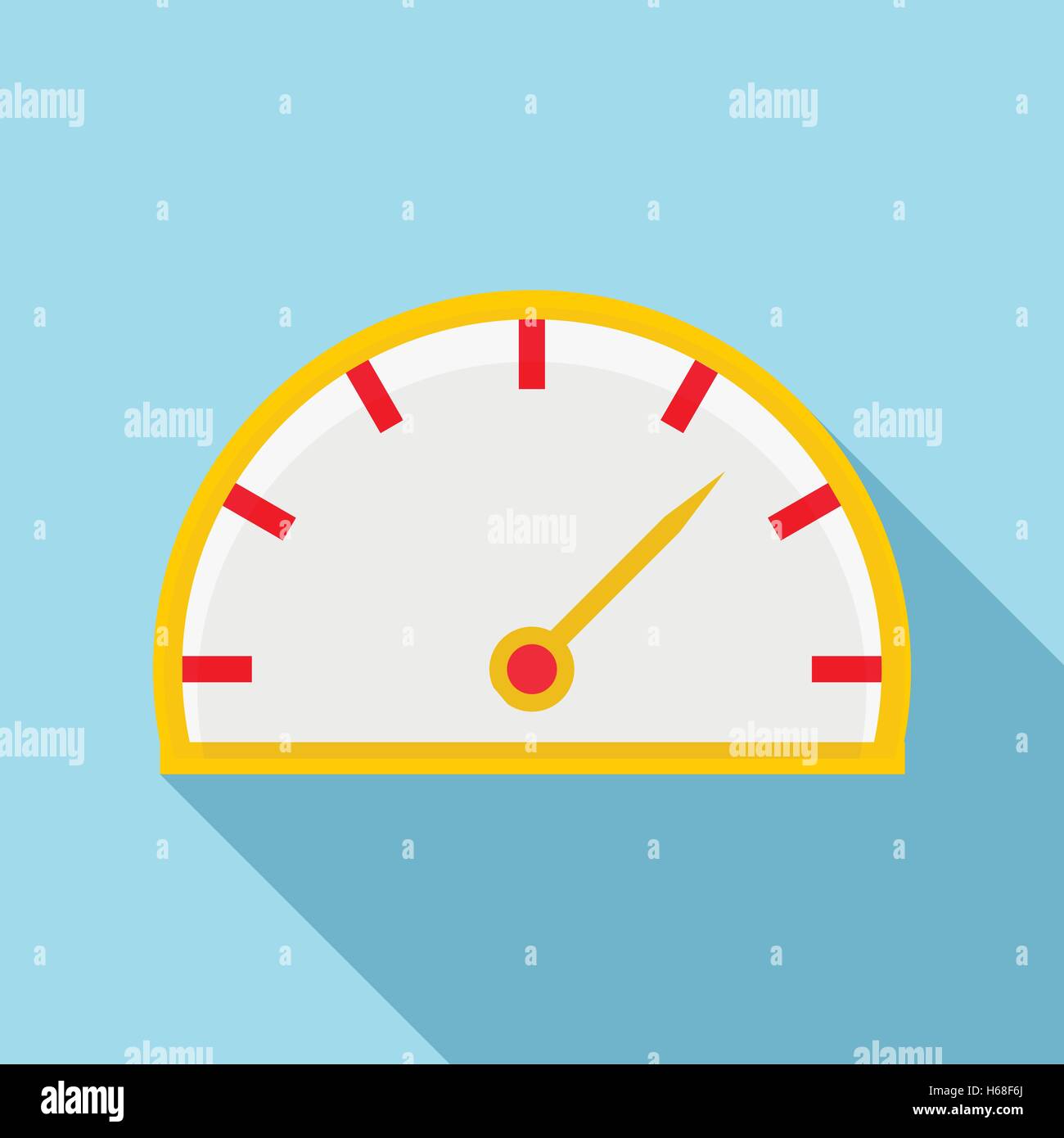 Speedometer icon in flat style Stock Vector Image & Art - Alamy