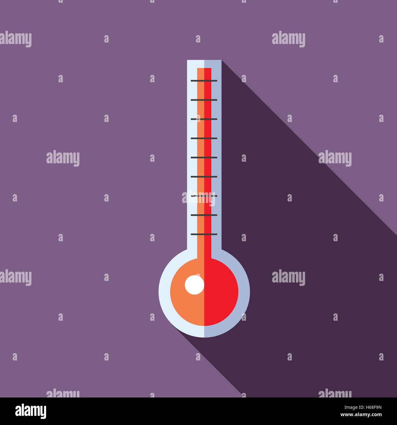 Thermometer indicates high temperature icon Stock Vector Image & Art ...