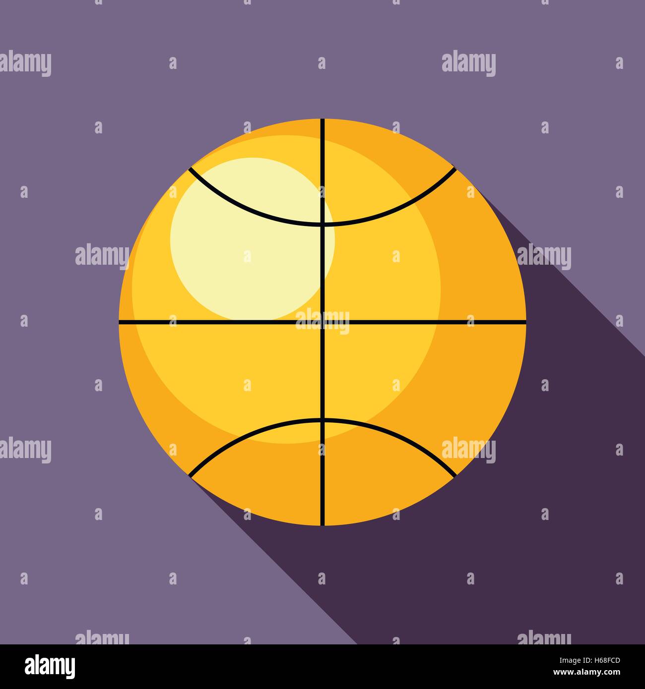 Basketball Ball Icon In Flat Style Stock Vector Image & Art - Alamy