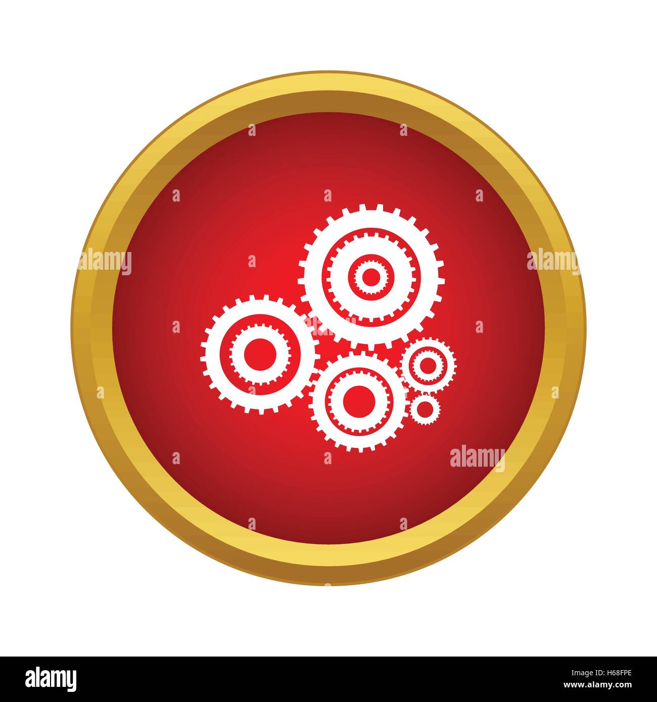 Gear icon, simple style Stock Vector Image & Art Alamy