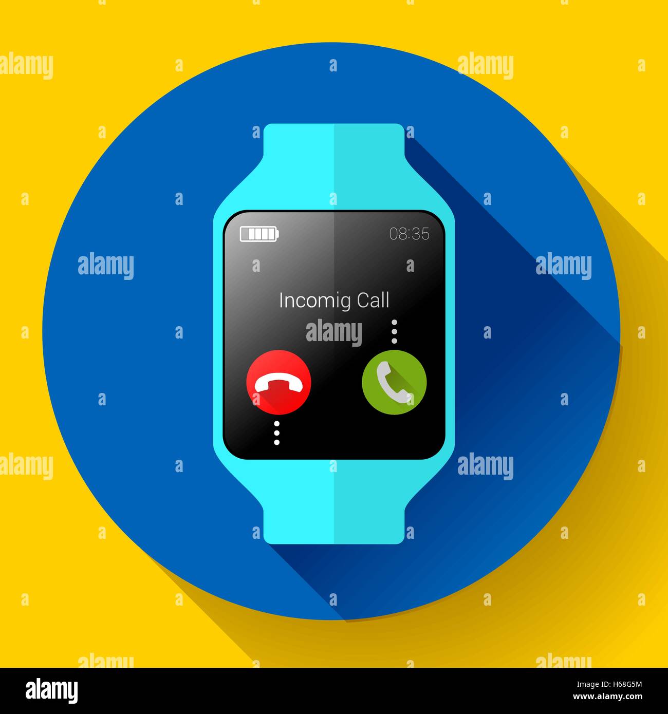 Silver smartwatch Stock Vector Images - Alamy