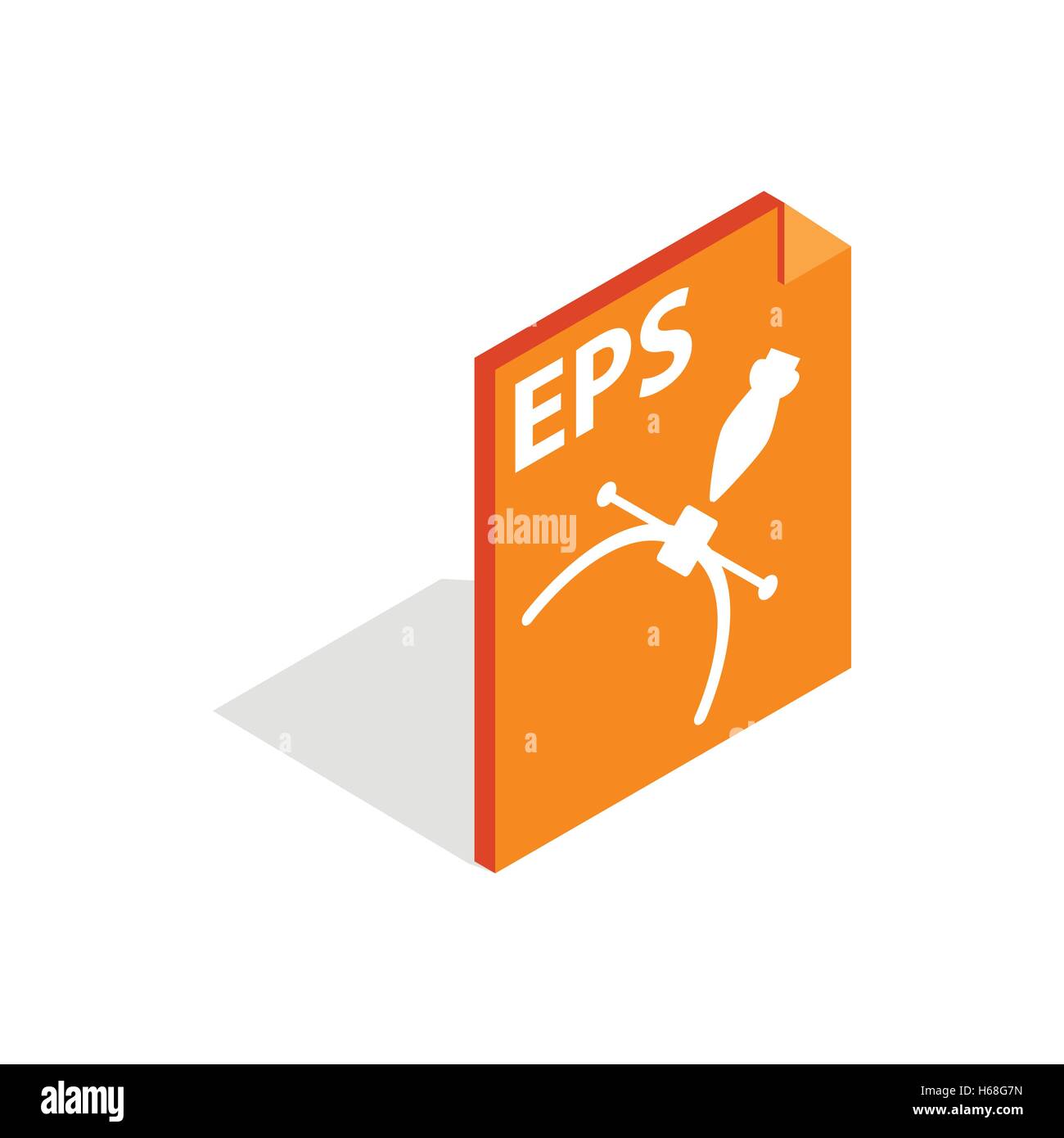 Eps file format icon, isometric 3d style Stock Vector Image & Art - Alamy