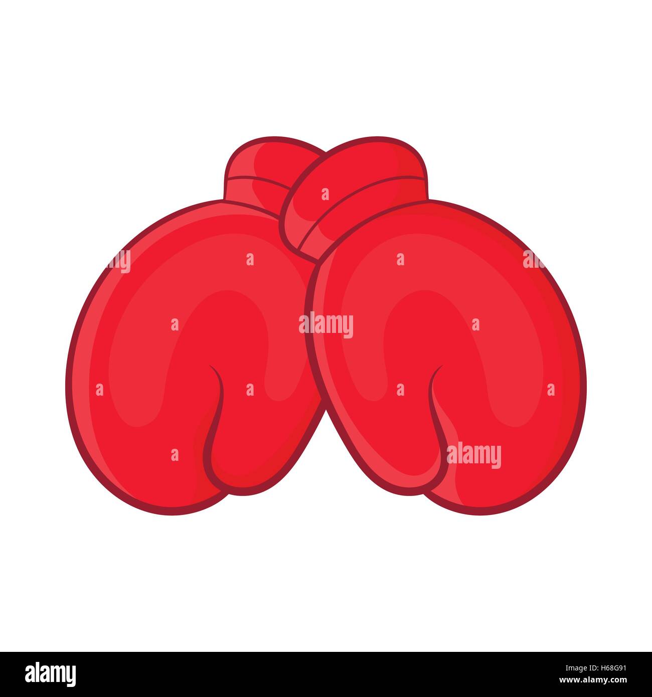 Red boxing gloves icon, cartoon style Stock Vector Image & Art - Alamy