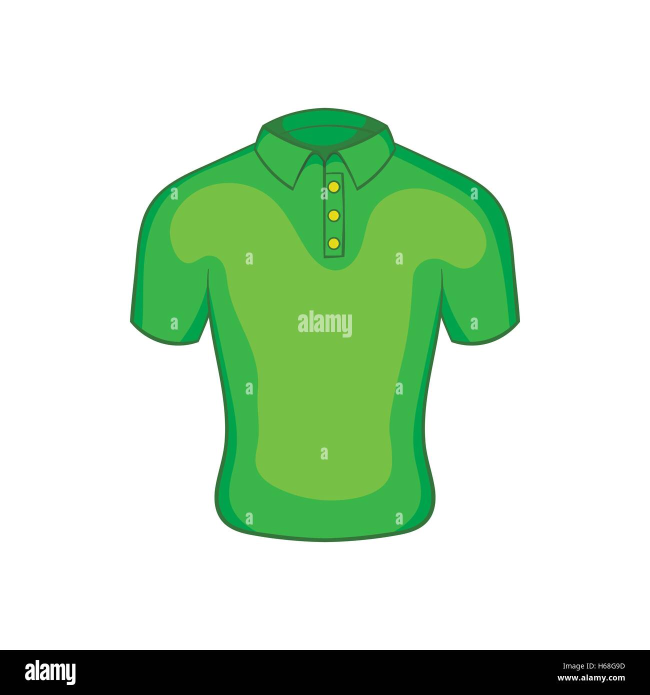 Mens green polo icon, cartoon style Stock Vector Image & Art - Alamy