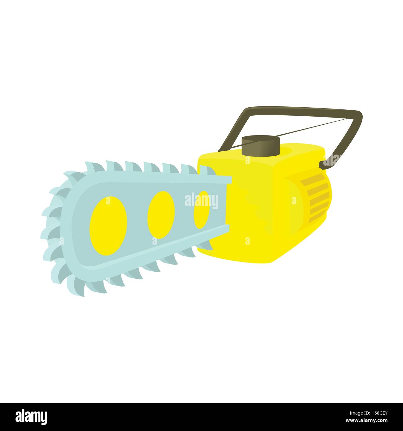 Chainsaw icon in cartoon style Stock Vector Image & Art - Alamy