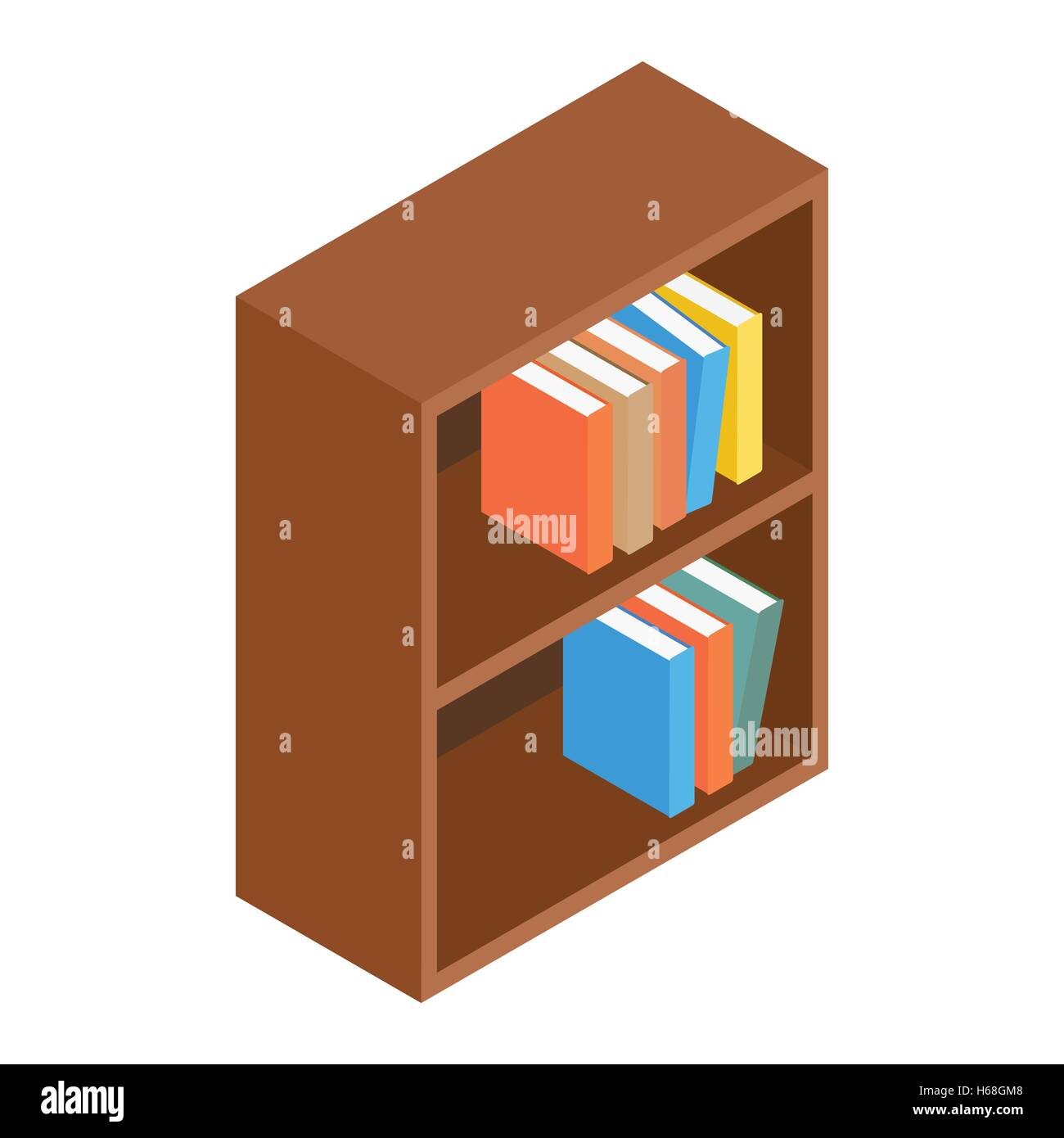 Bookcase texture Stock Vector Images - Alamy