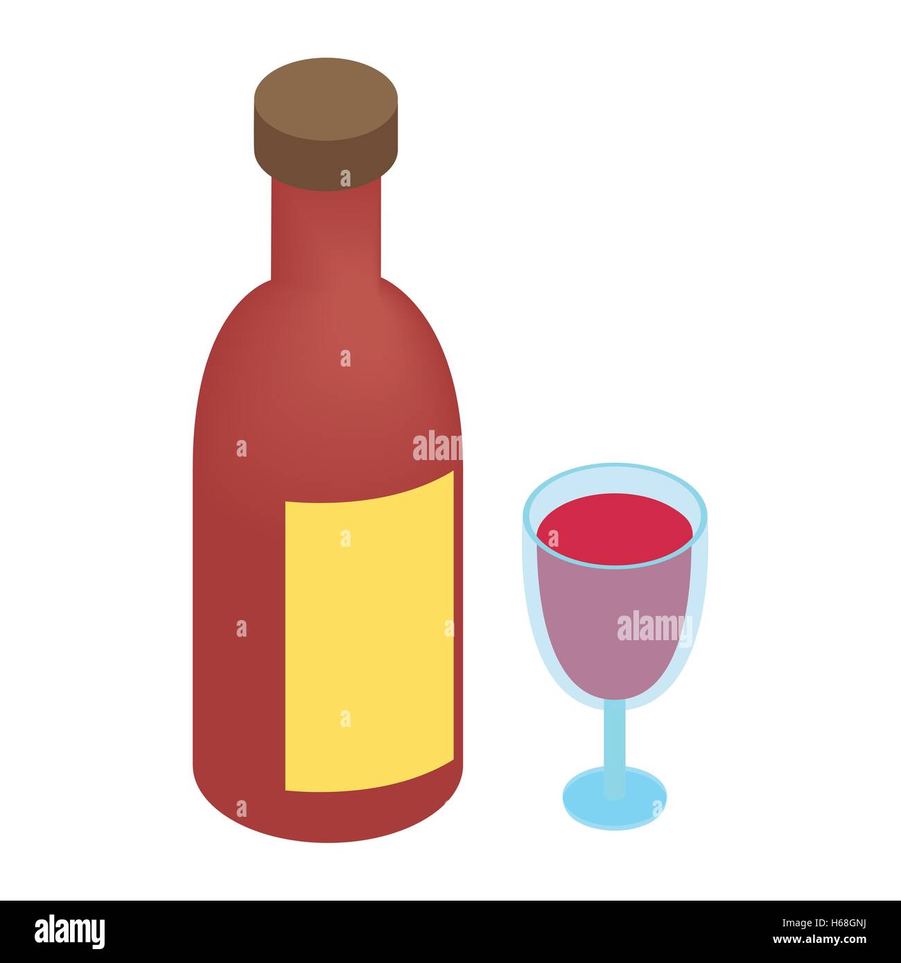 Plain red wine bottle Stock Vector Images - Alamy