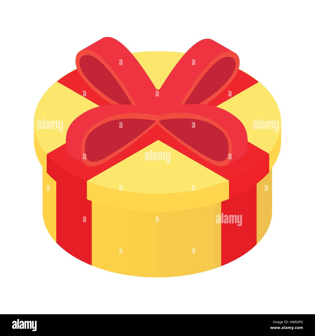Round gift isometric 3d icon Stock Vector Image & Art - Alamy