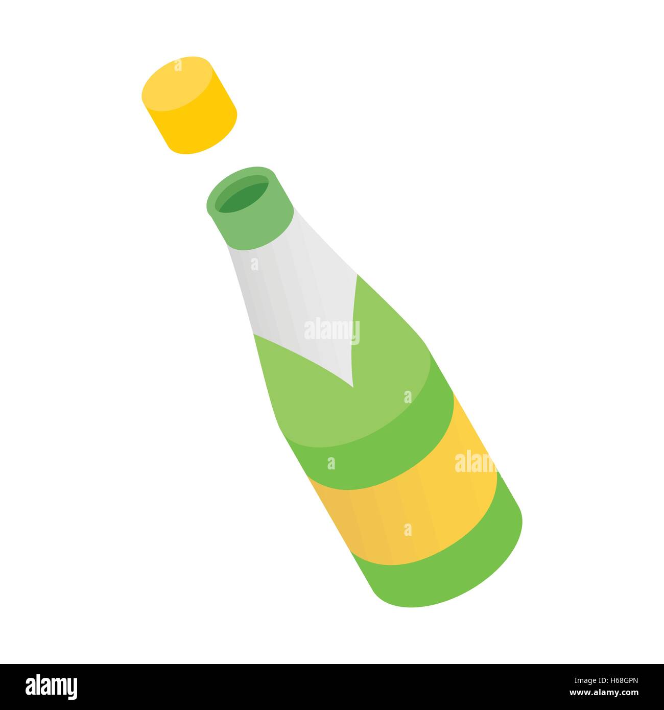Champagne bottle isometric 3d icon Stock Vector Image & Art - Alamy