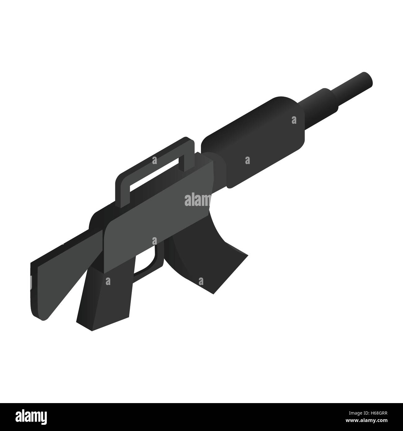 Machine gun isometric 3d icon Stock Vector Image & Art - Alamy