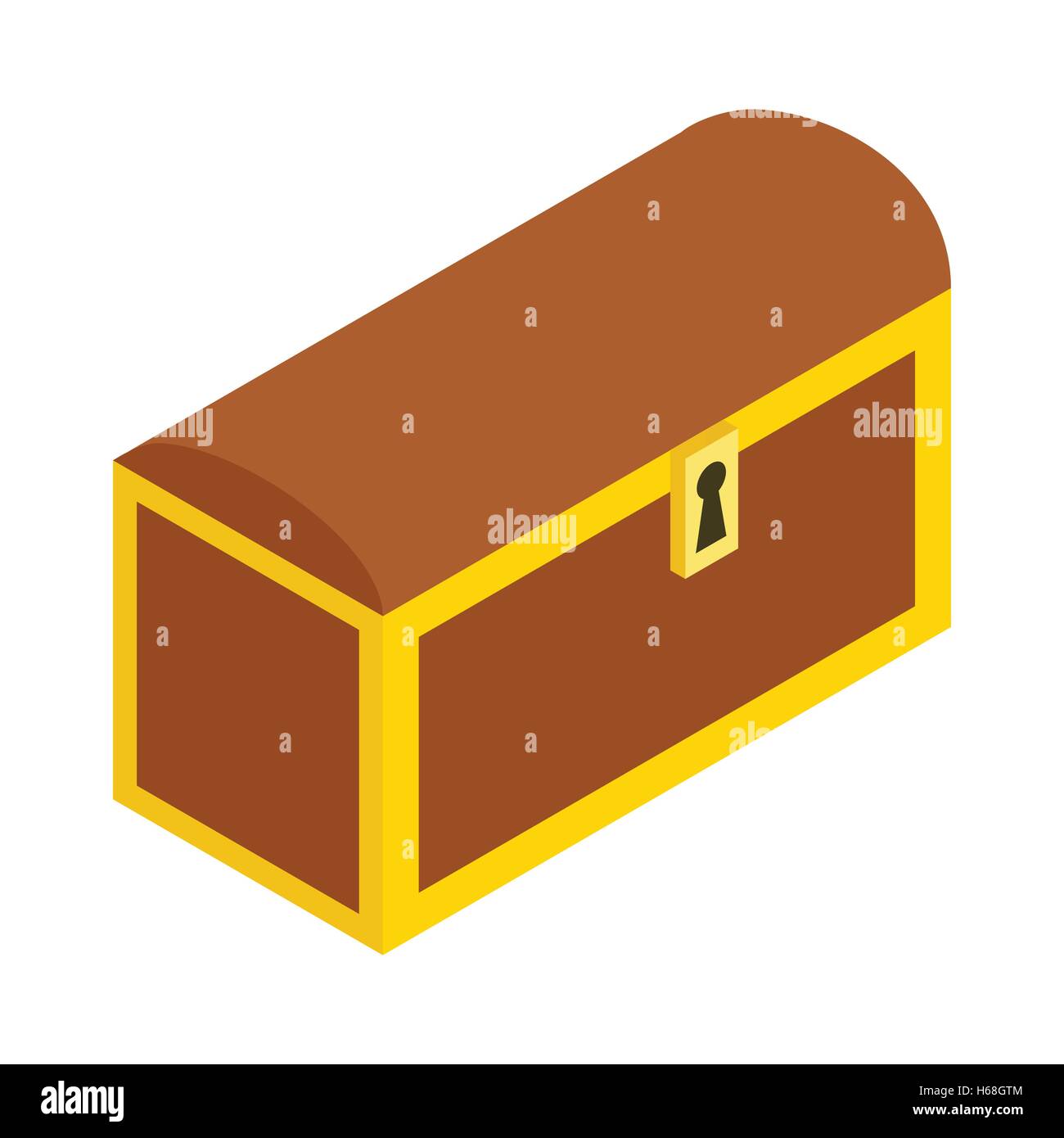 Wooden chest isometric 3d icon Stock Vector Image & Art - Alamy