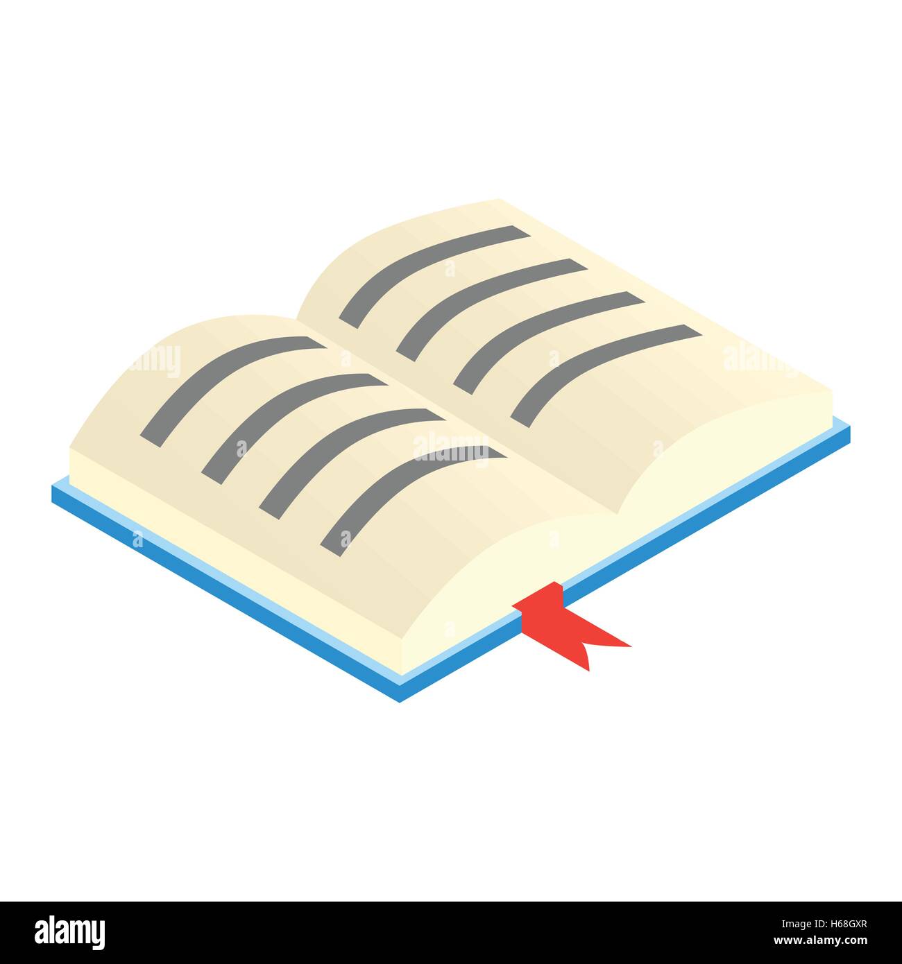 Open textbook isometric 3d icon Stock Vector Image & Art - Alamy