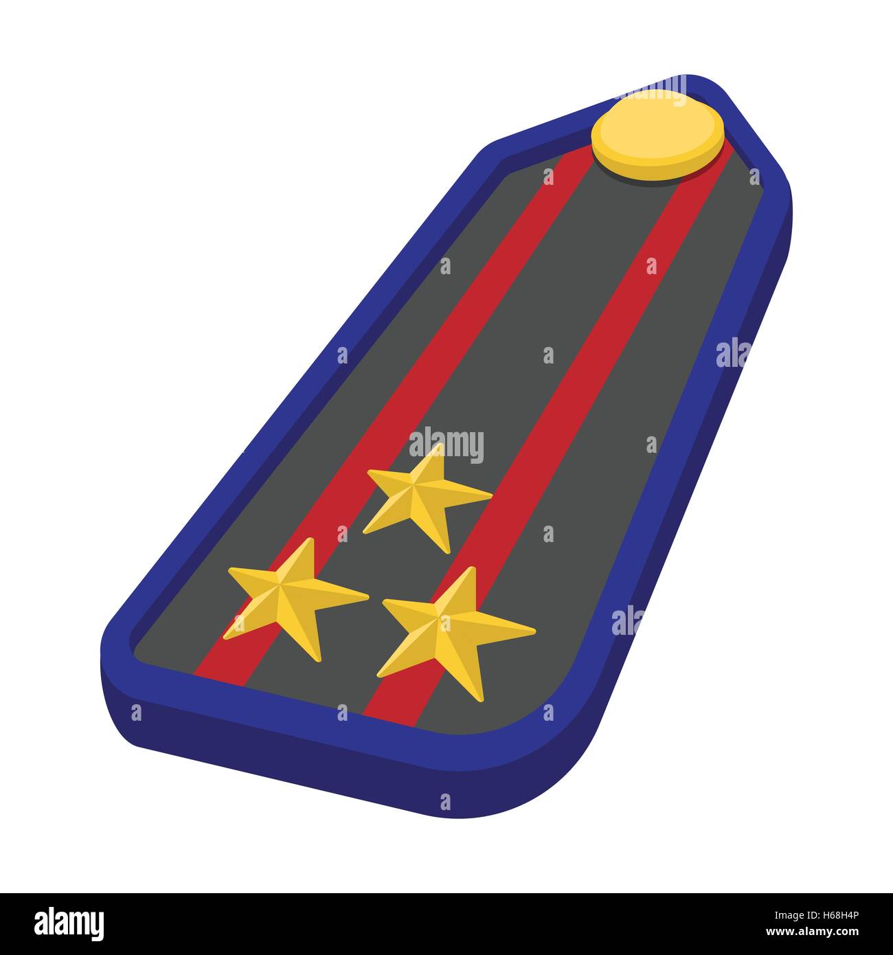 Military epaulets cartoon icon Stock Vector