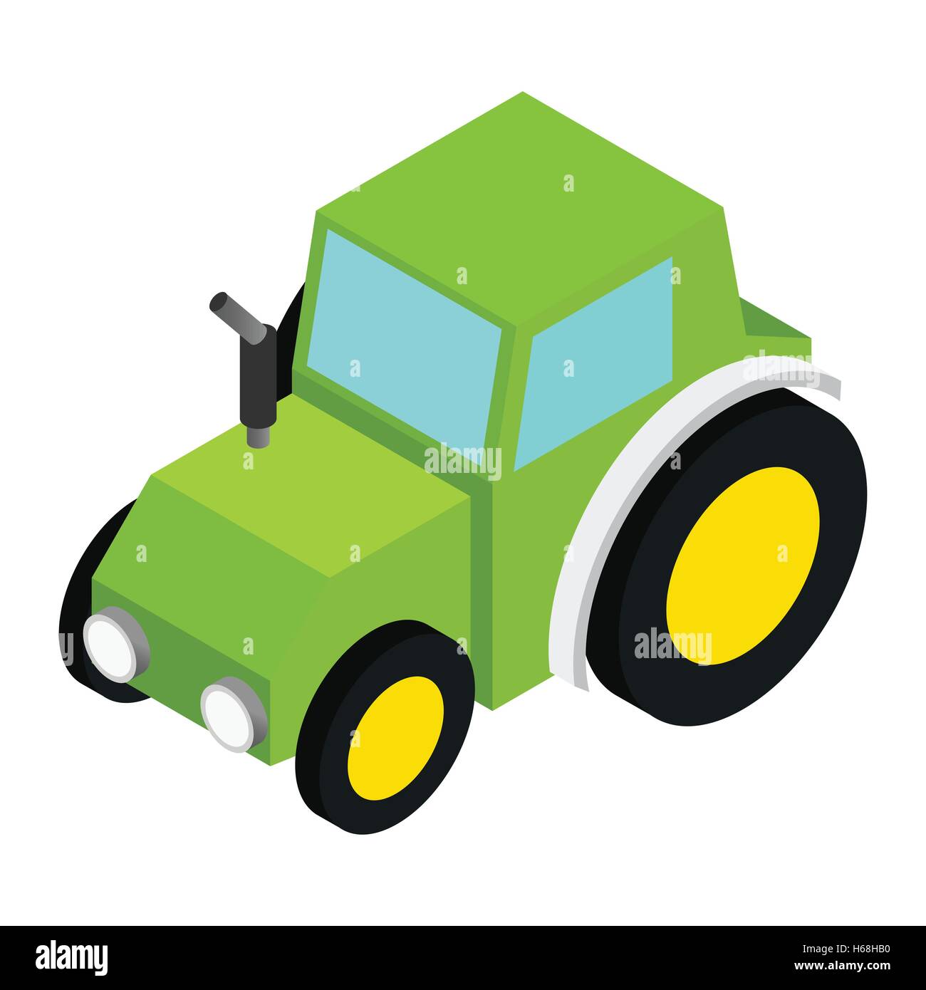 Line color tractor farm Stock Vector Images - Alamy