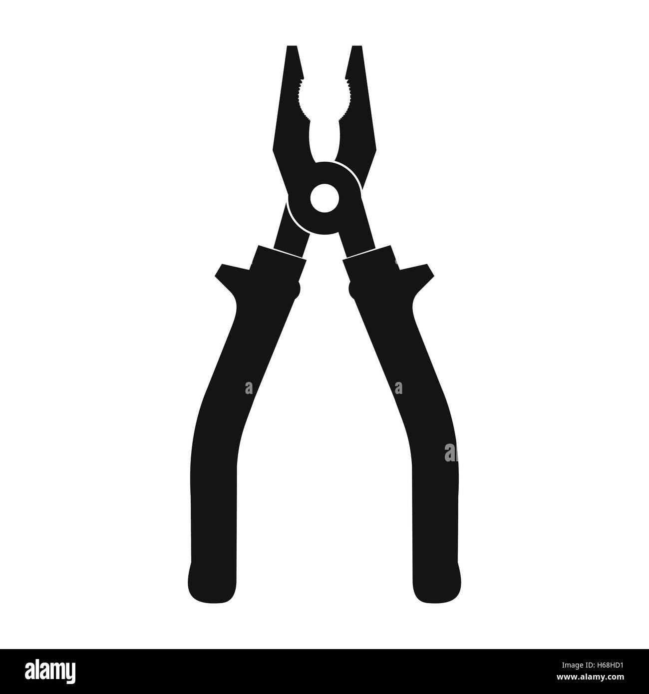 Black pliers flat icon Stock Vector Image & Art Alamy