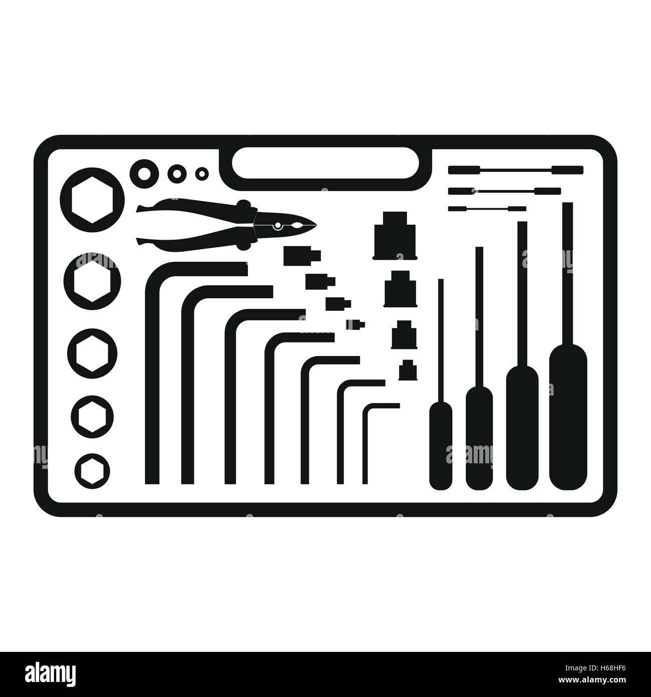 View simple black desk Stock Vector Images - Alamy