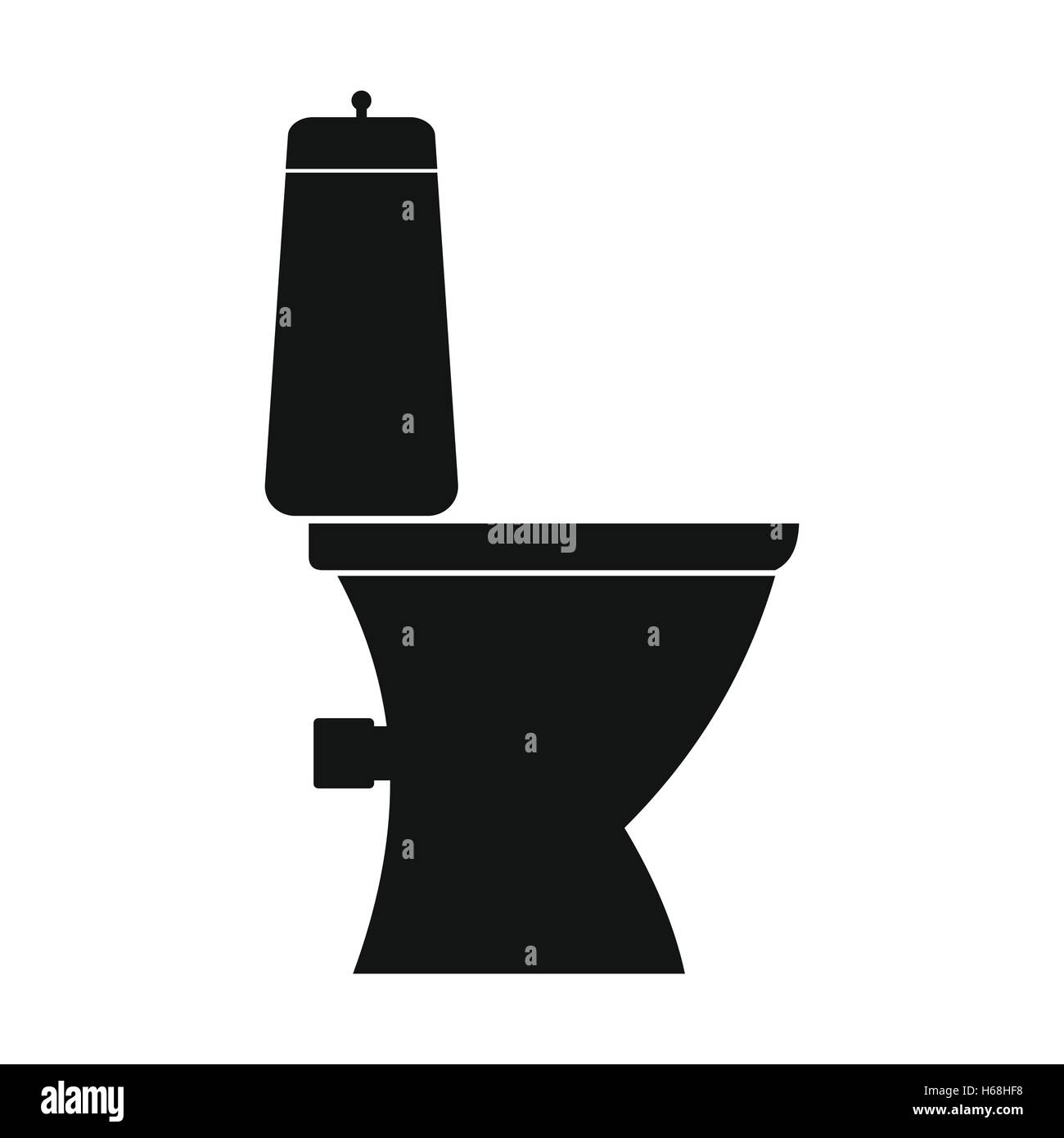 Toilet pan a side view Stock Vector