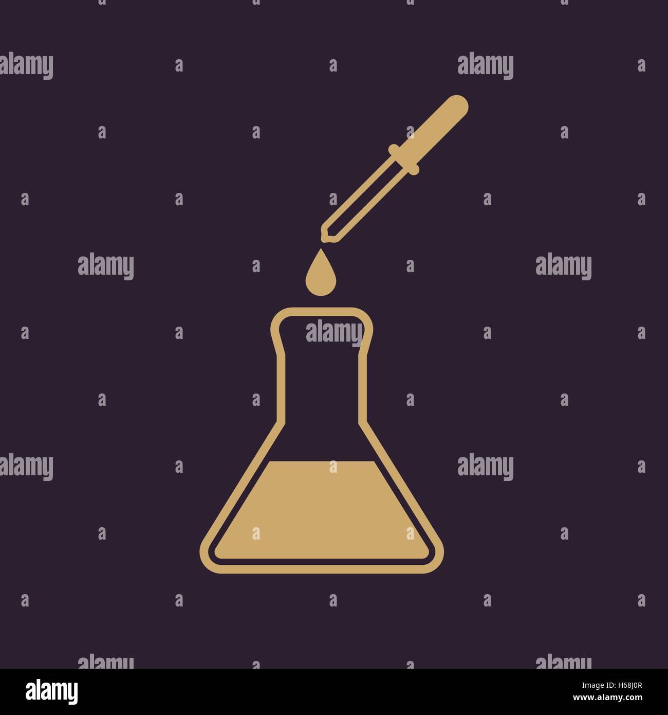 The chemistry icon. Test and analysis, genetics, laboratory, biology ...