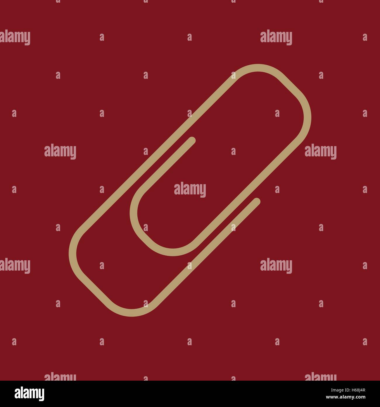 The paper clip icon. Clip symbol. Flat. Vector Stock Vector Image & Art