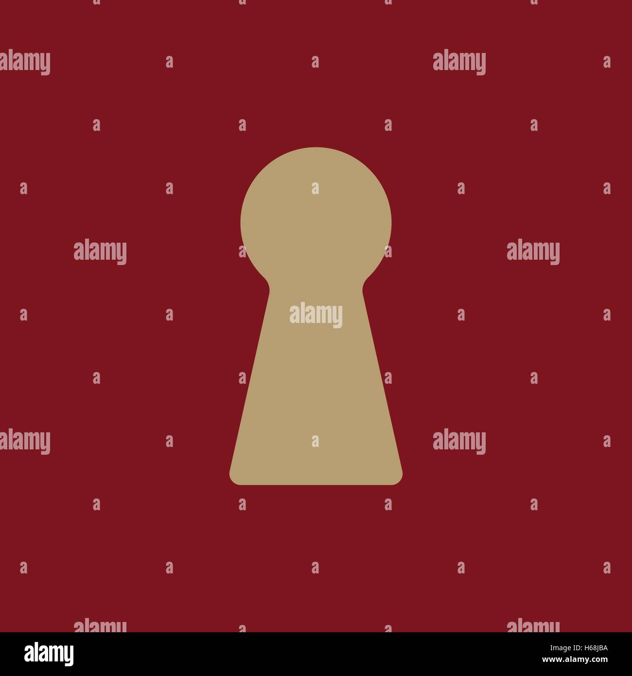 The keyhole icon. Lock symbol. Flat Stock Vector Image & Art - Alamy