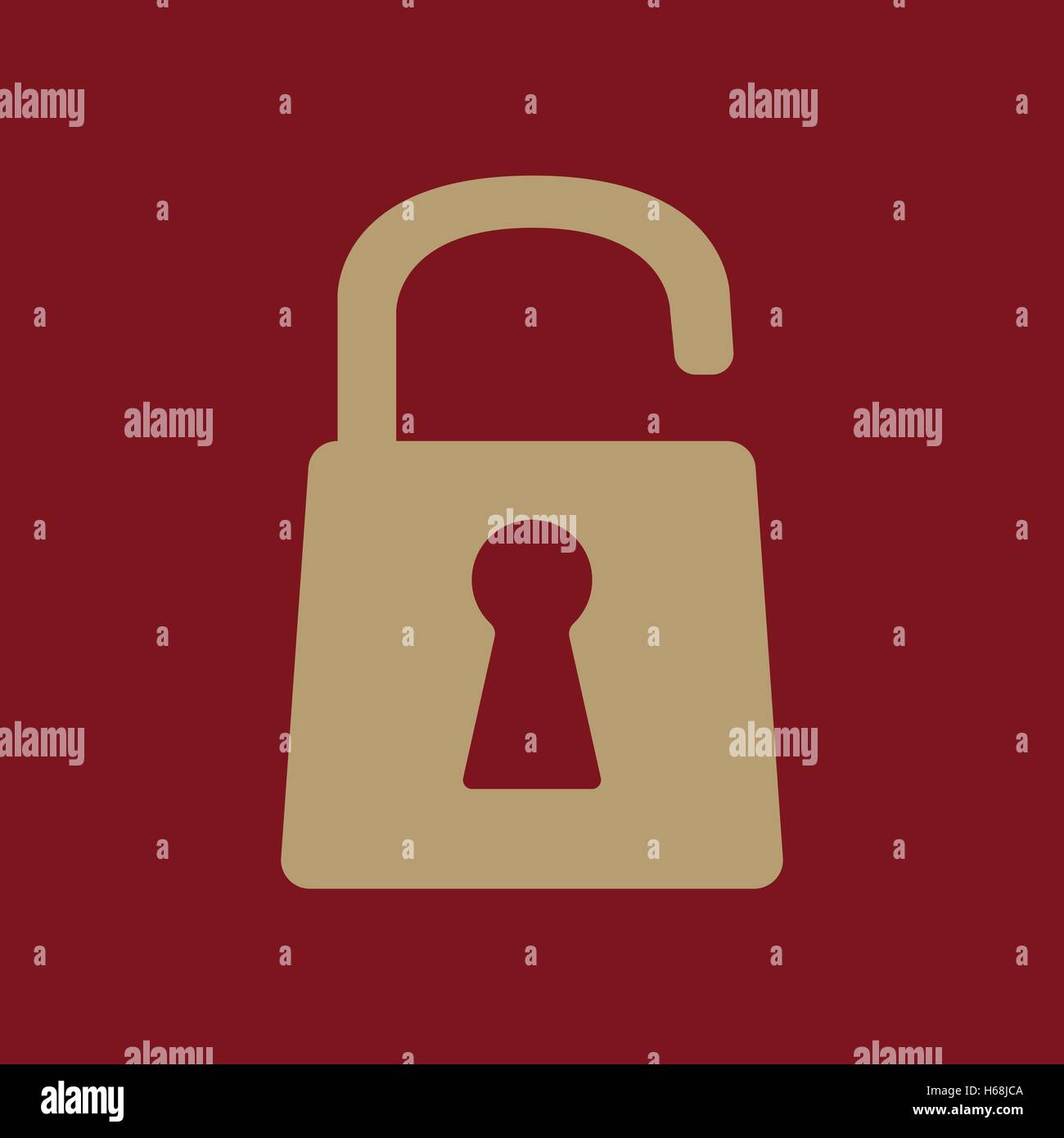 The Open Lock Icon Lock Symbol Flat Stock Vector Image Art Alamy