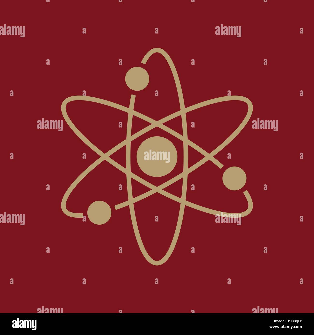 The atom icon. Atom symbol. Flat Stock Vector Image & Art - Alamy