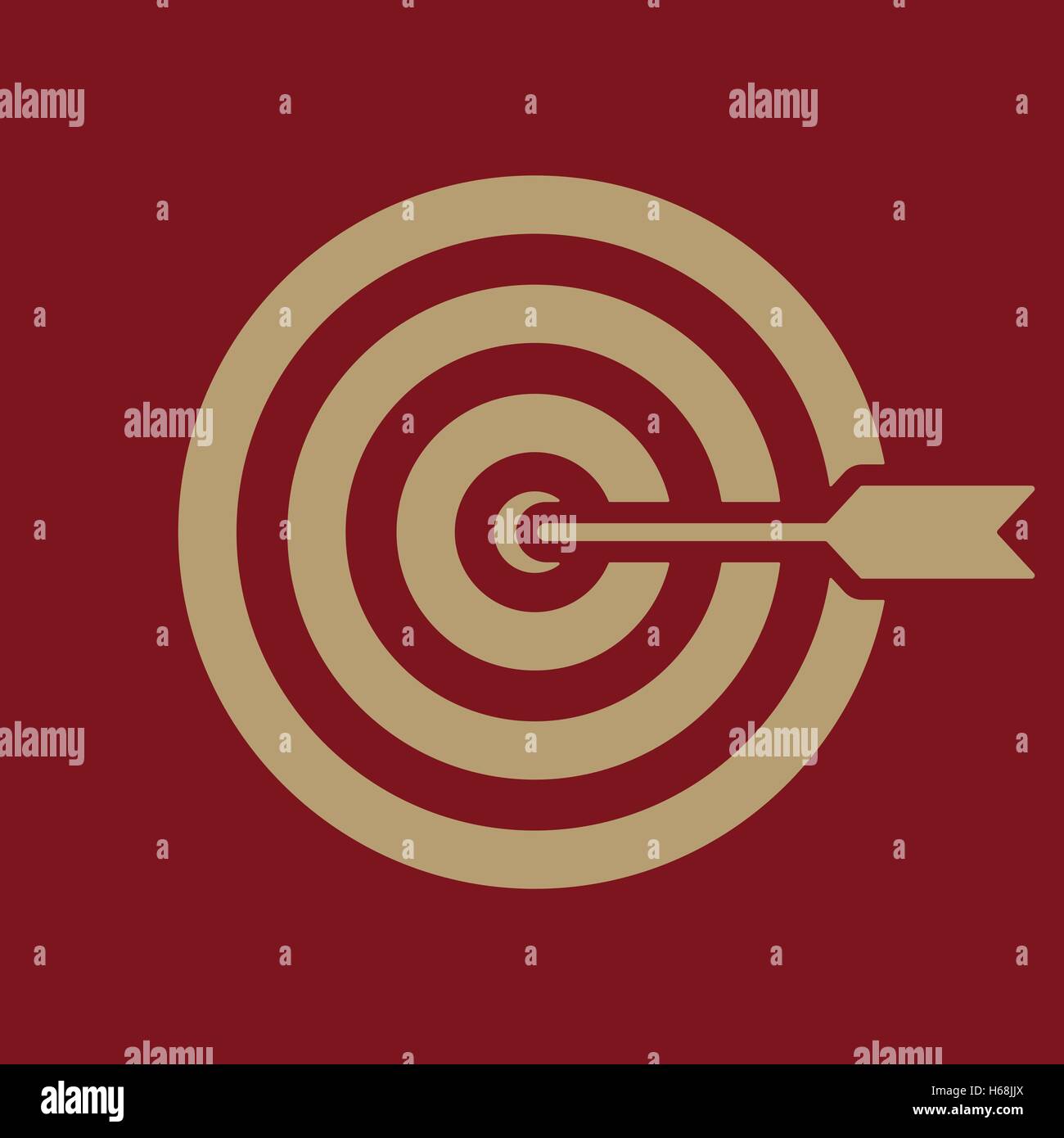 The target icon. Target symbol. Flat Stock Vector Image & Art - Alamy