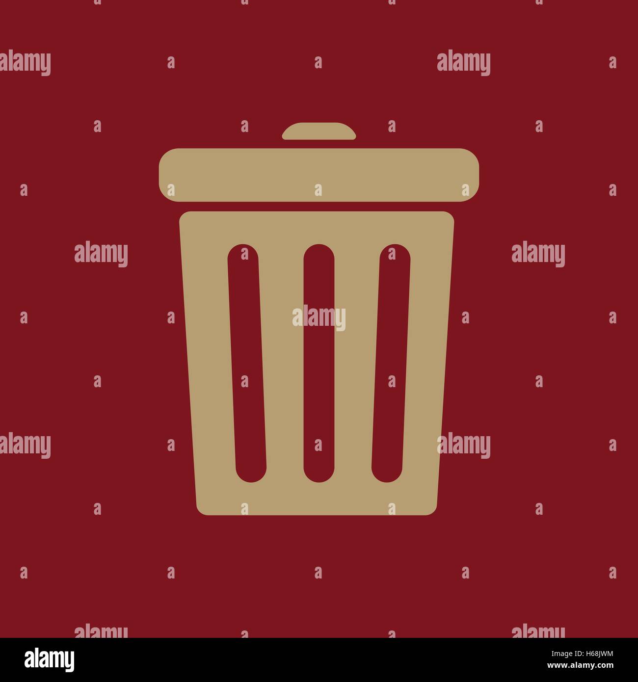 The trashcan icon. Dustbin symbol. Flat Stock Vector Image & Art Alamy