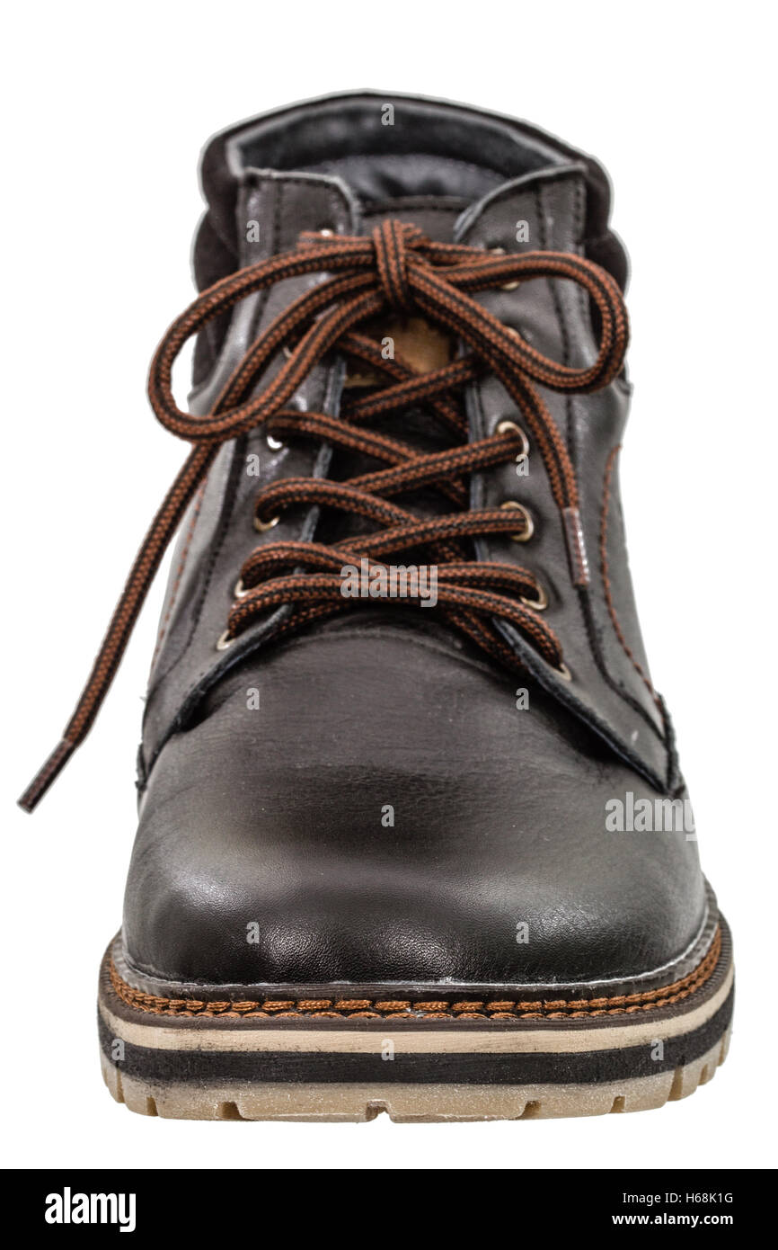A single new of boot, isolated on white background Stock Photo - Alamy