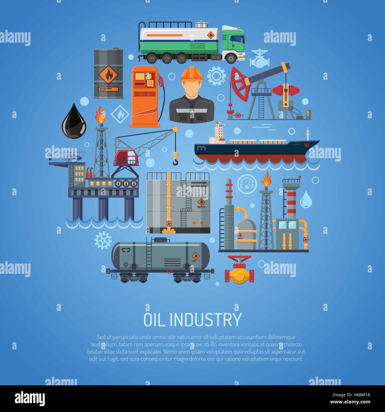 Oil industry Concept Stock Vector Image & Art - Alamy