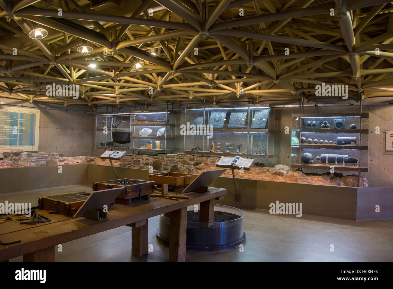Canada, Quebec, Three Rivers aka TroisRiveres. St. Maurice Ironworks National Historic Site aka