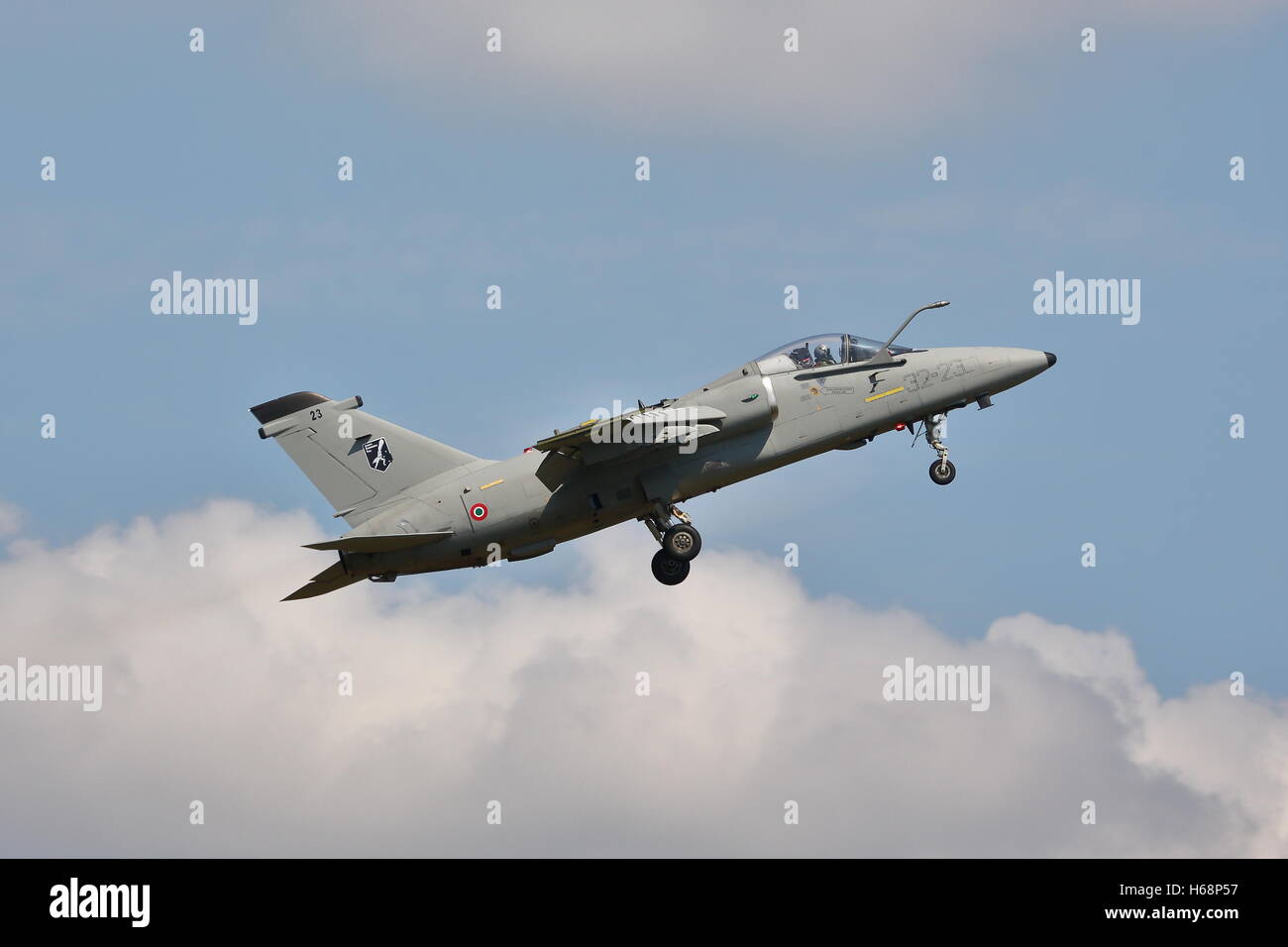 At The Royal International Air Tattoo Riat 2014 At Fairford Uk An Italian Amx International Amx Was Put Through Its Paces Stock Photo Alamy