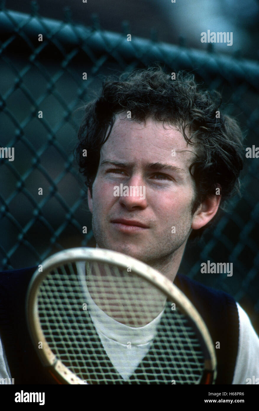 Portrait of John McEnroe, Forest Hills, 1982. Stock Photo