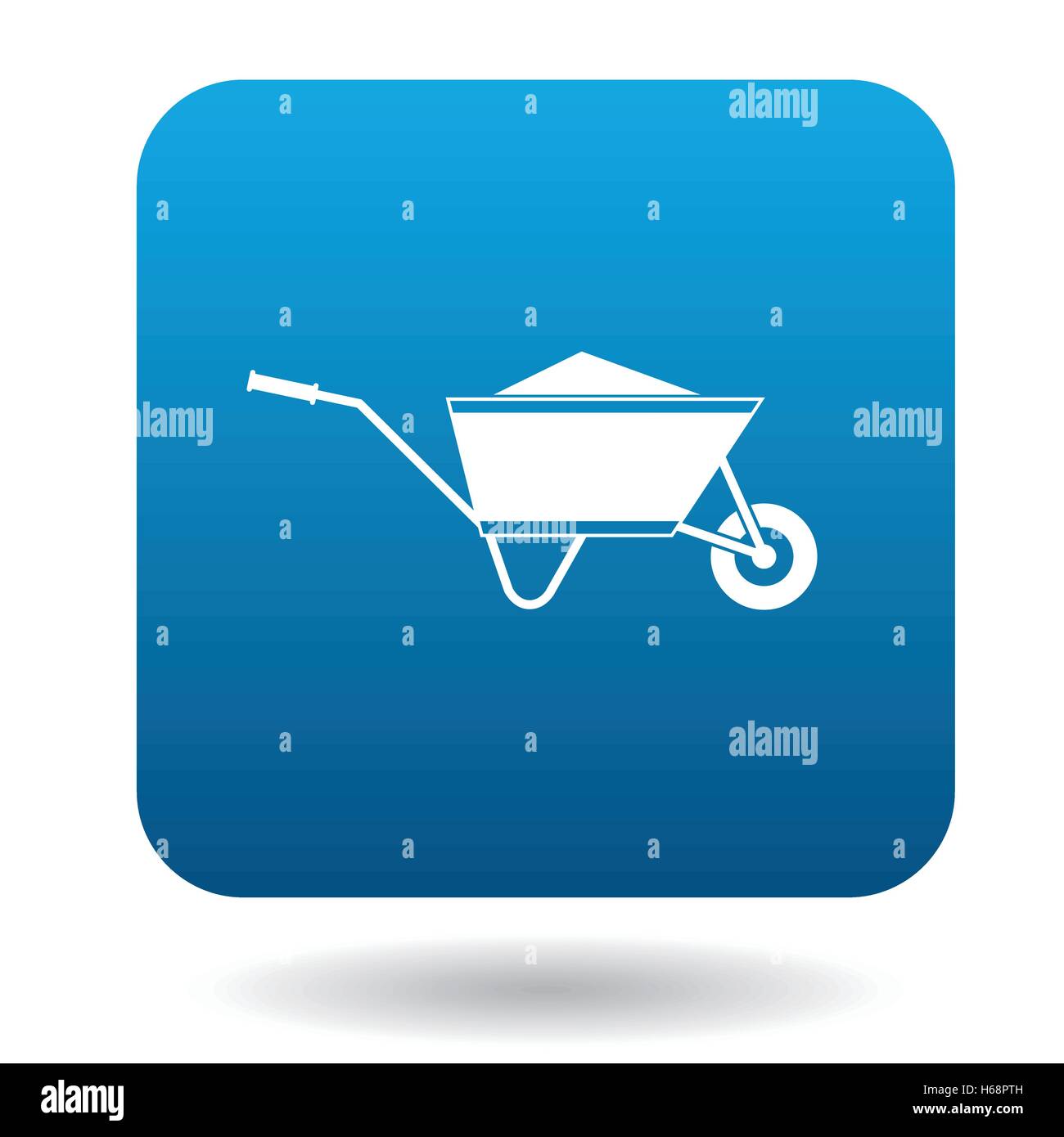 Wheelbarrow icon in simple style Stock Vector Image & Art - Alamy