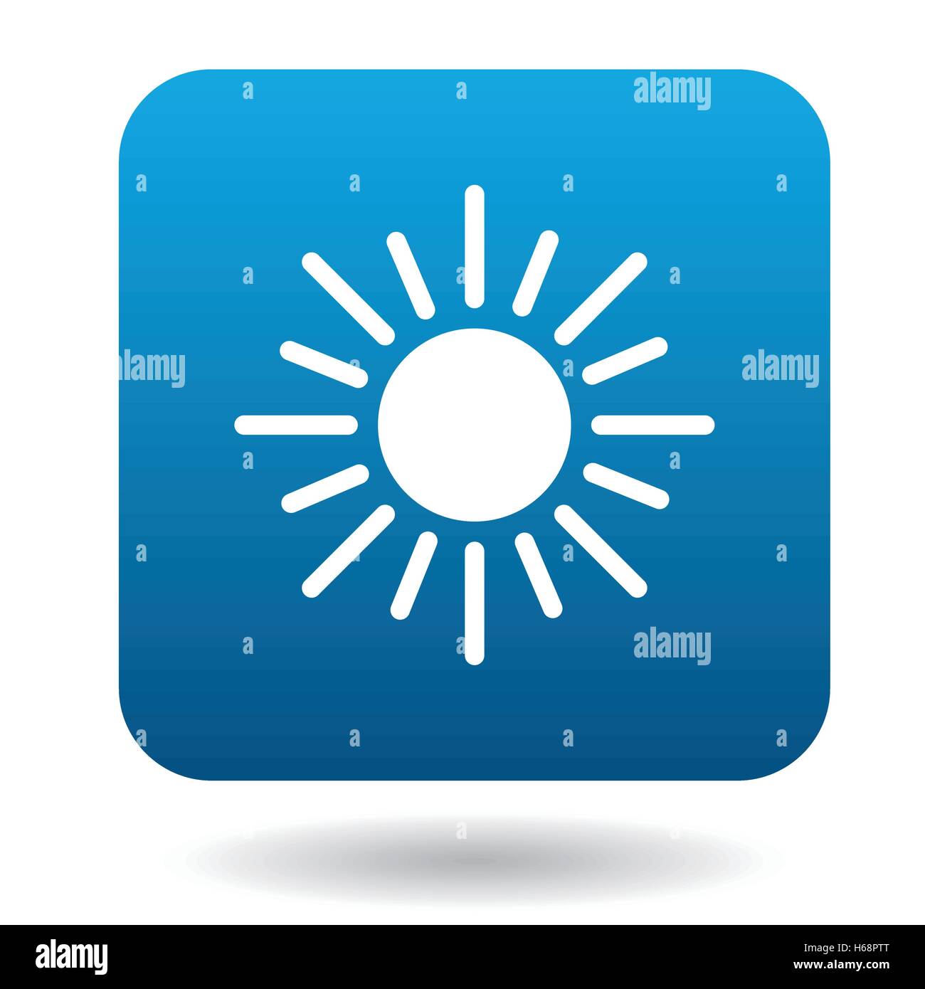 Sun icon in simple style Stock Vector Image & Art - Alamy