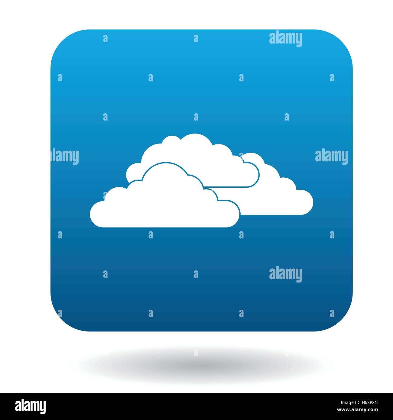 Clouds icon in simple style Stock Vector Image & Art - Alamy