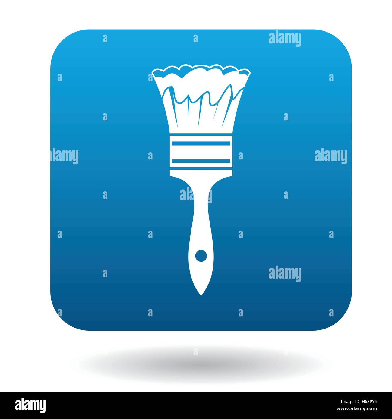 Paint brush icon in simple style Stock Vector Image & Art - Alamy